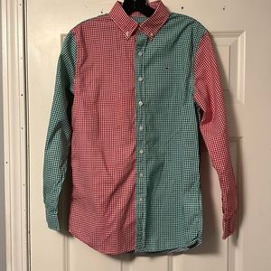 Vineyard Vines plaid shirt youth L size 16